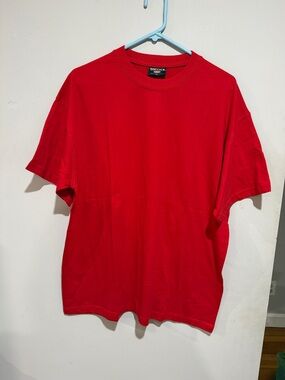 SMITH Red Short Sleeve Crewneck Tee